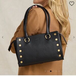 Hammitt Black Shoulder Bag with Gold Studs